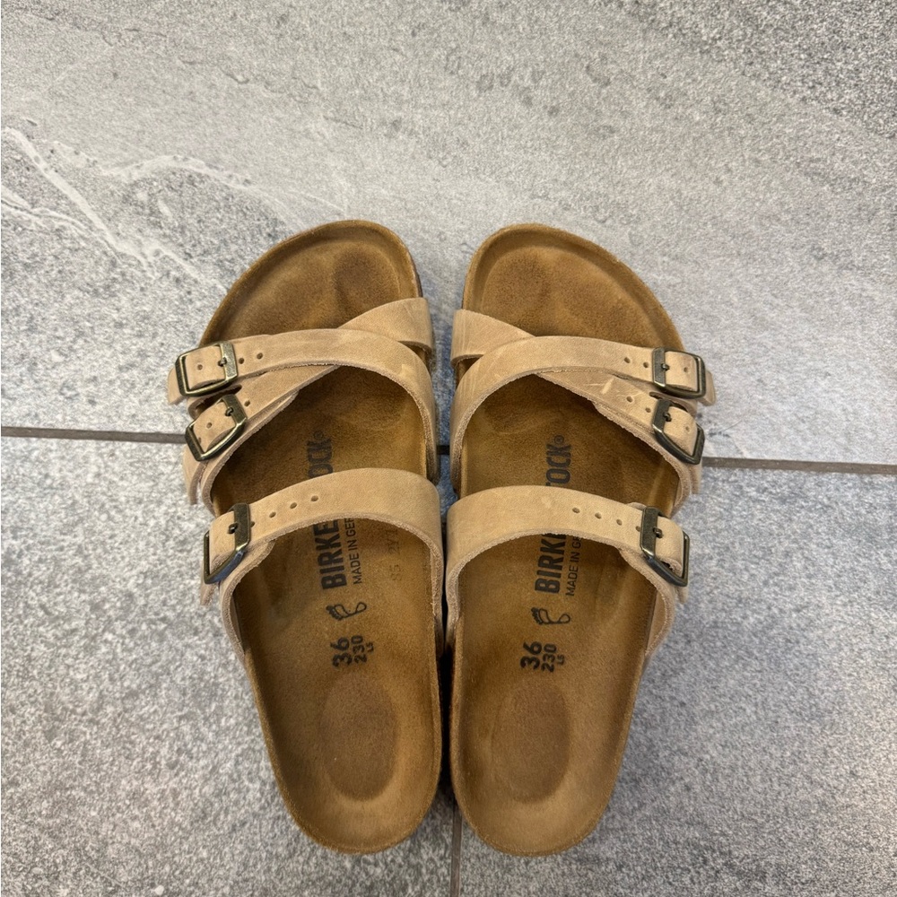 Birkenstock Franca Oiled Leather - Tobacco Brown 36 EU/ 5-5.5 US